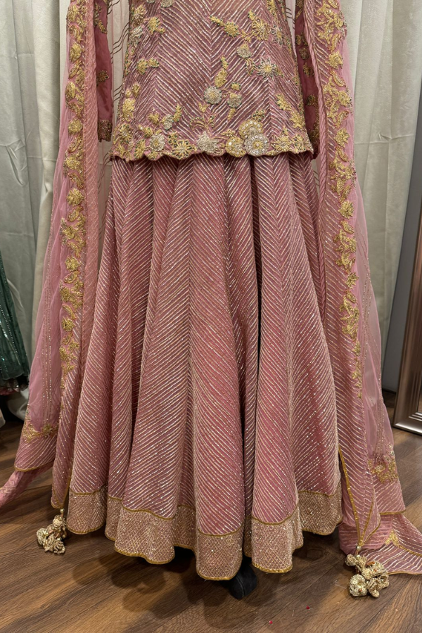 RAH dust pink embroidered lehenga