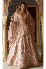 Shyamal and Bhumika floral embroidered lehenga