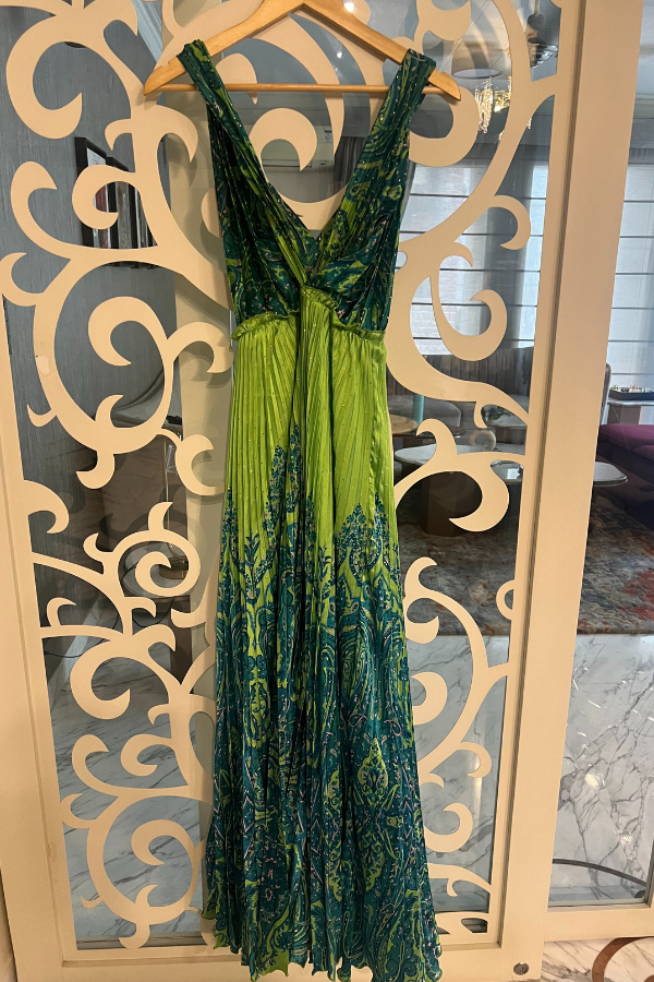 Ritu Kumar green Full Length Gown