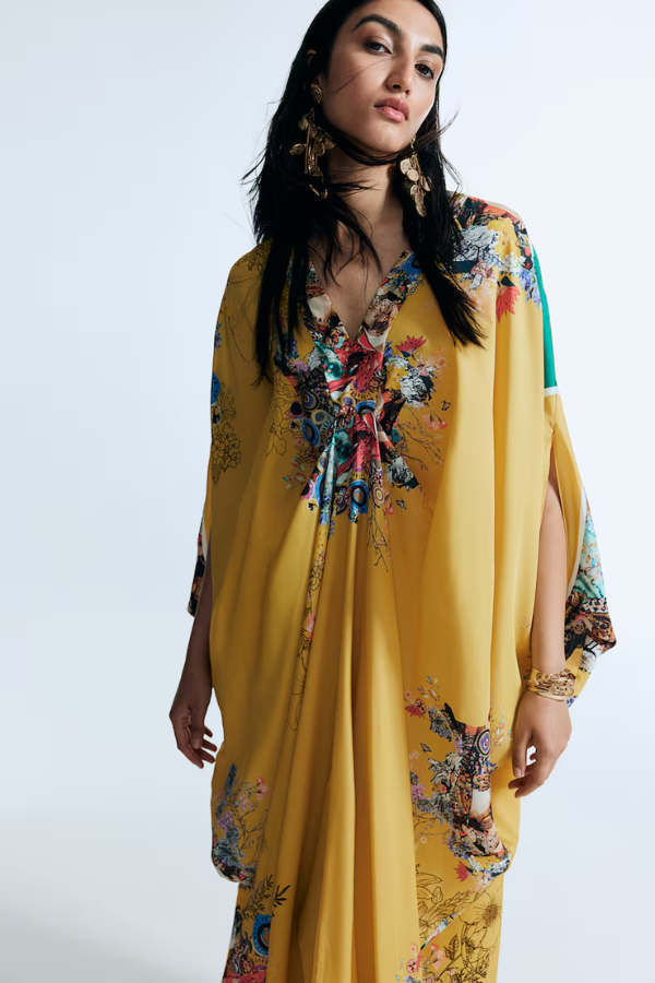 Anamika Khanna H&M yellow kaftan dress