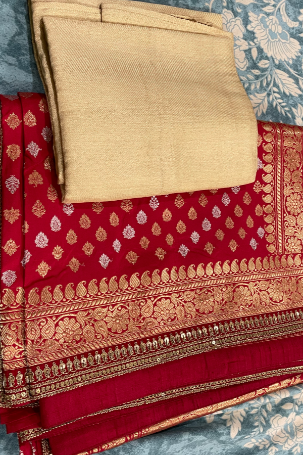 Sabyasachi red 2025 saree price
