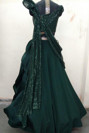 Gaurav Gupta Green sculpted gown