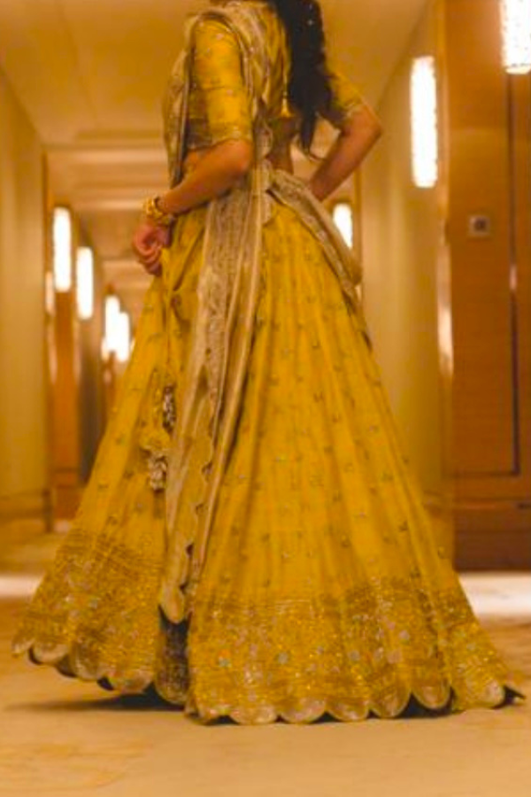 Jayanti Reddy Yellow embroidered lehenga