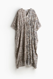 Anamika Khanna H&M Silk-blend graphic-print kaftan dress