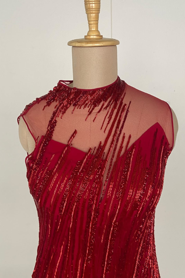Gaurav Gupta Crimson Gown