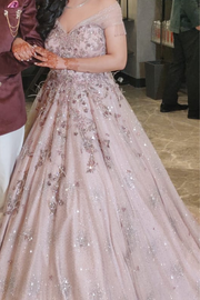 Dolly J tulle pink gown