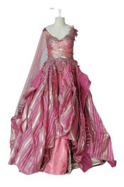 Shanthanu and Nikhil pink layered gown