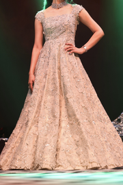 Anushree Reddy beige embroidered gown