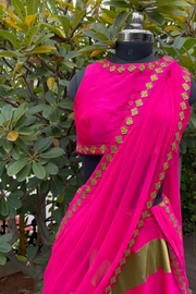 Payal prakash Pink and gold lehenga set