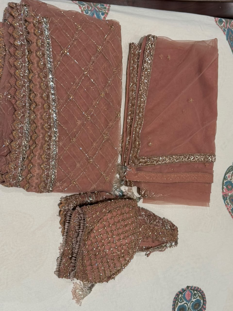 Payal Keyal Embellished Blush Pink Lehenga