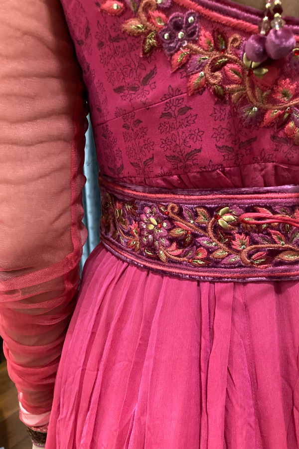 Tarun Tahilani fuchsia anarkali set