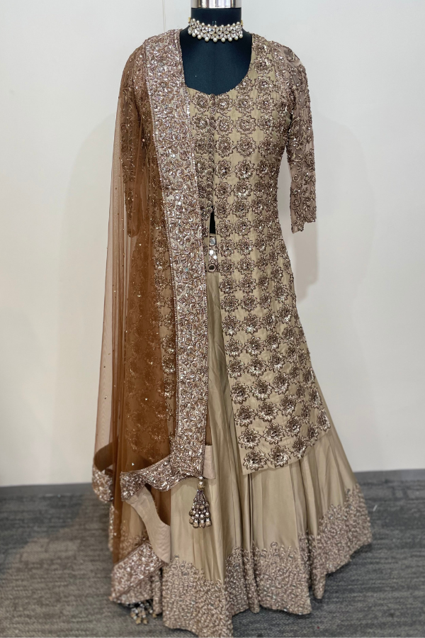 Manish Malhotra Beige lehenga set