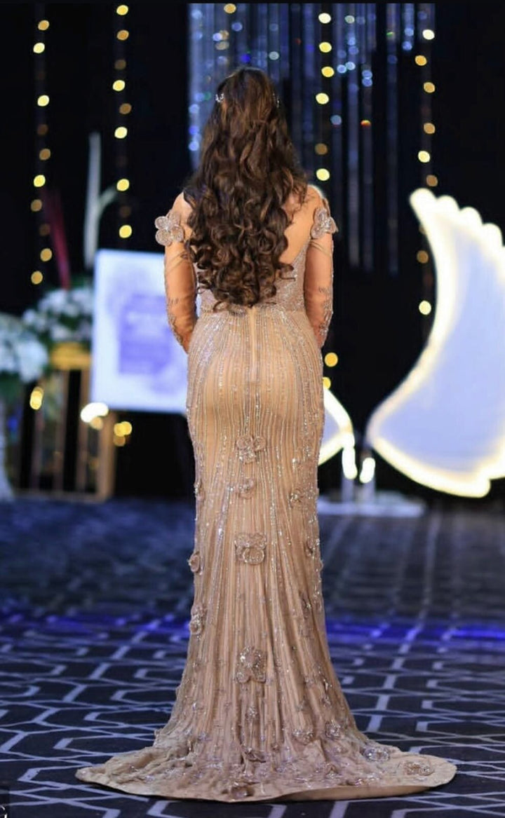 Bhawna Rao Champagne Embellished Gown