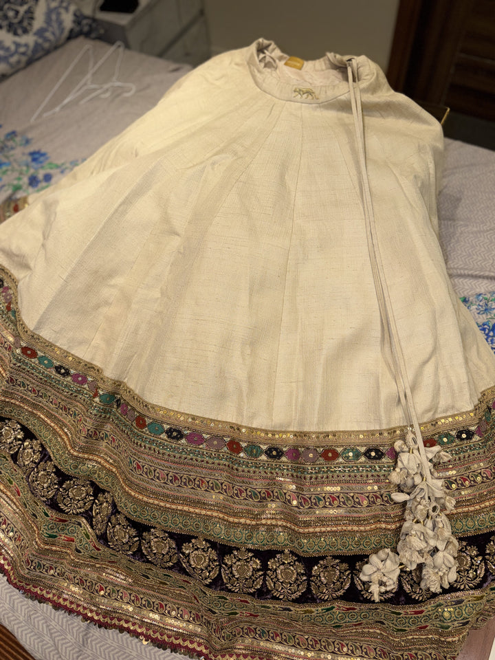 Sabyasachi Ivory Embellished Lehenga Set