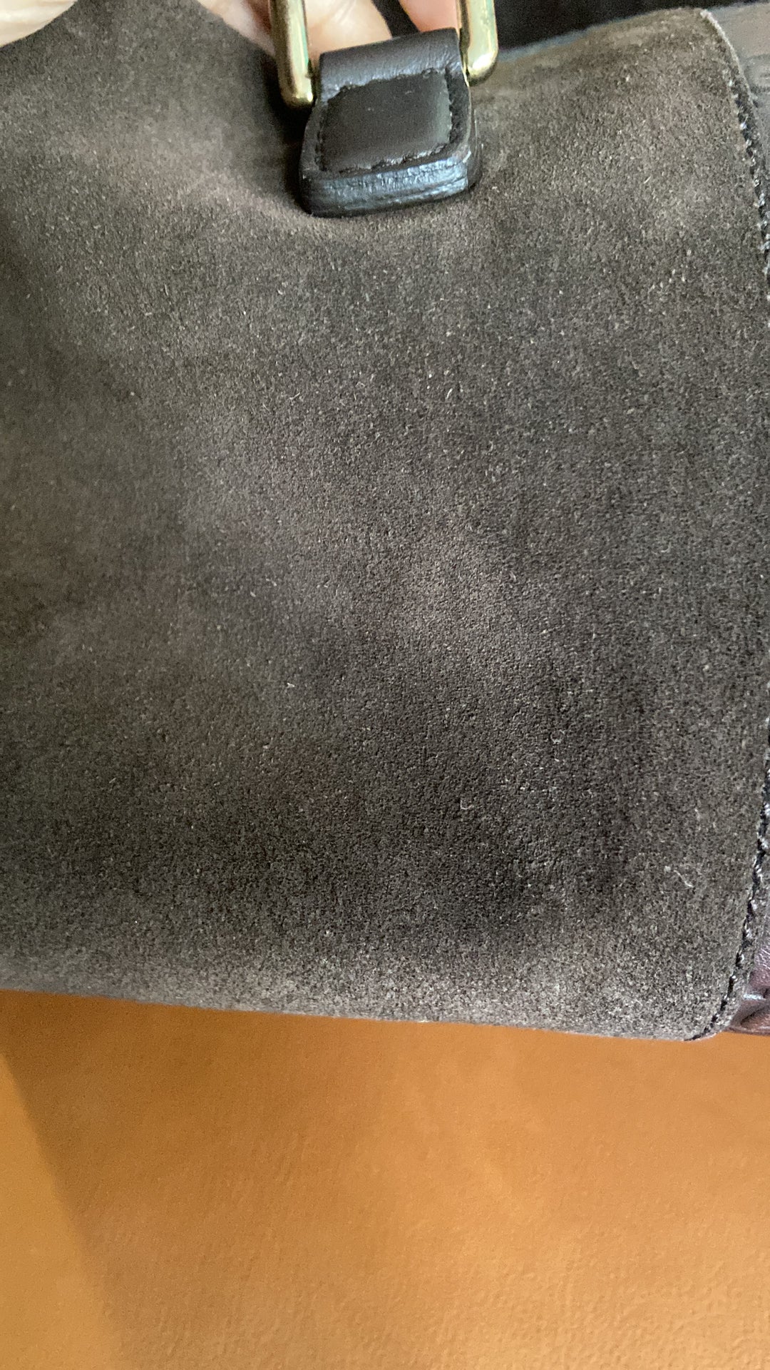 Gucci Suede Guccissima Boston Bag