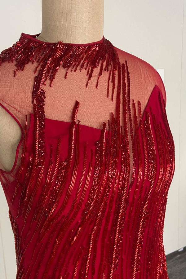 Gaurav Gupta Crimson Gown