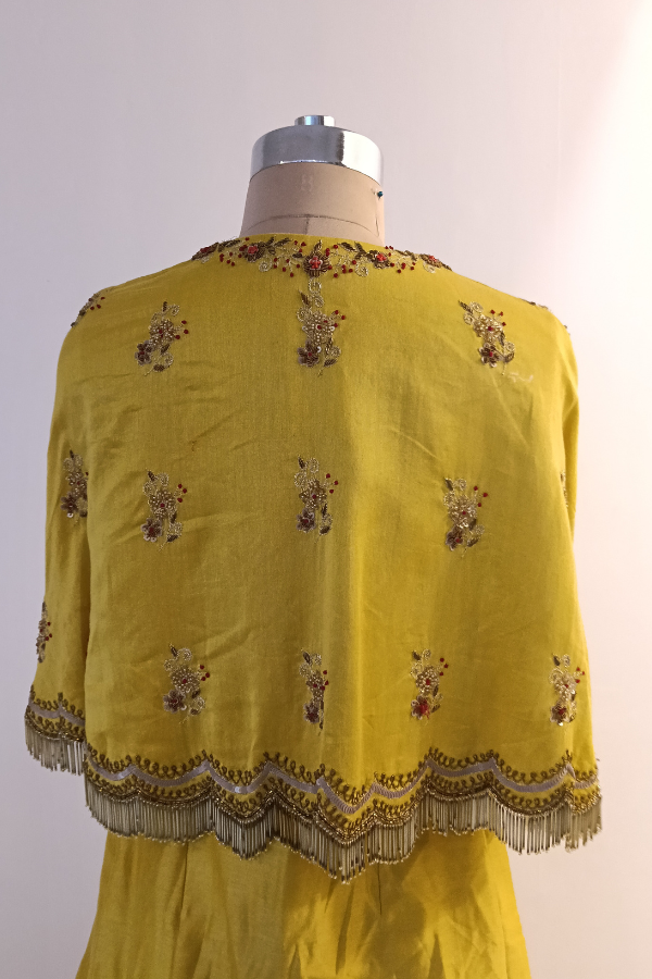 Mustard Yellow lehenga set
