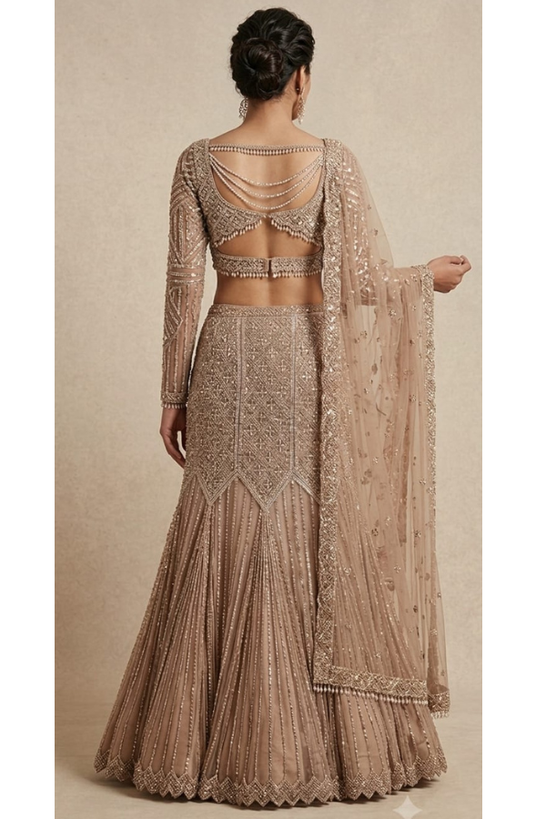 Sequin Fish-Cut Lehenga set