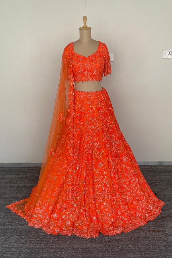Saffron Glaze lehenga set