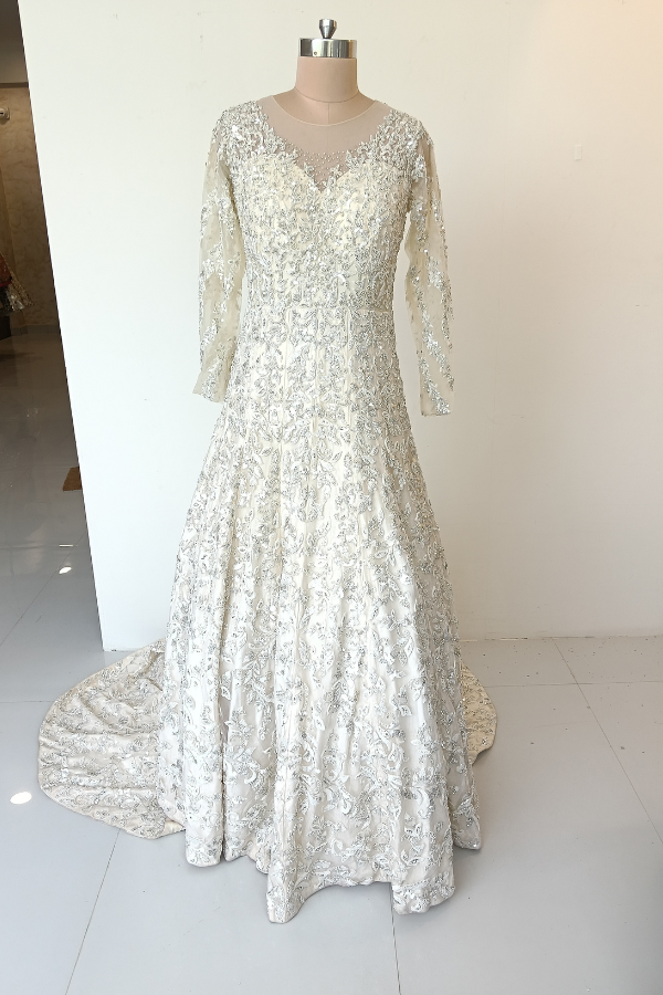 Ivory Cascade Gown