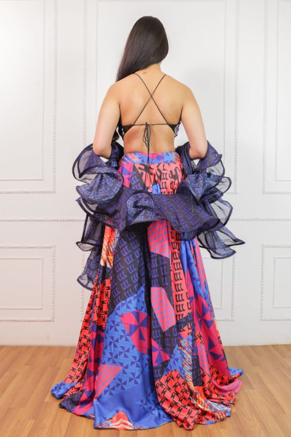 Prism Multicolour lehenga set
