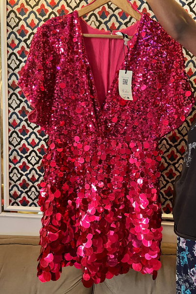 Ted Baker pink sequin dress