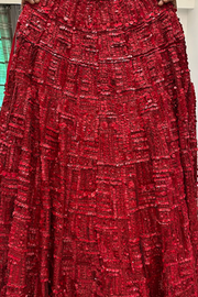 Seema Gujral red embellished lehenga