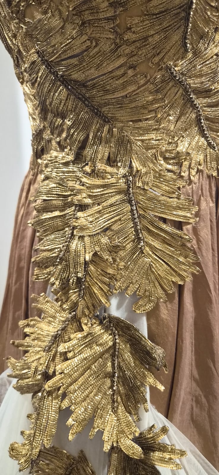 Shantanu & Nikhil Gold Embellished Gown