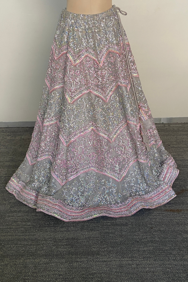 Rose tinted Shimmer lehenga set