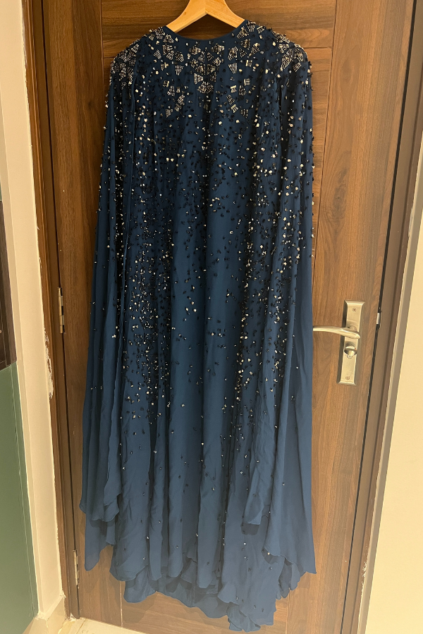 Rohit Gandhi Rahul Khanna Blue embellished gown