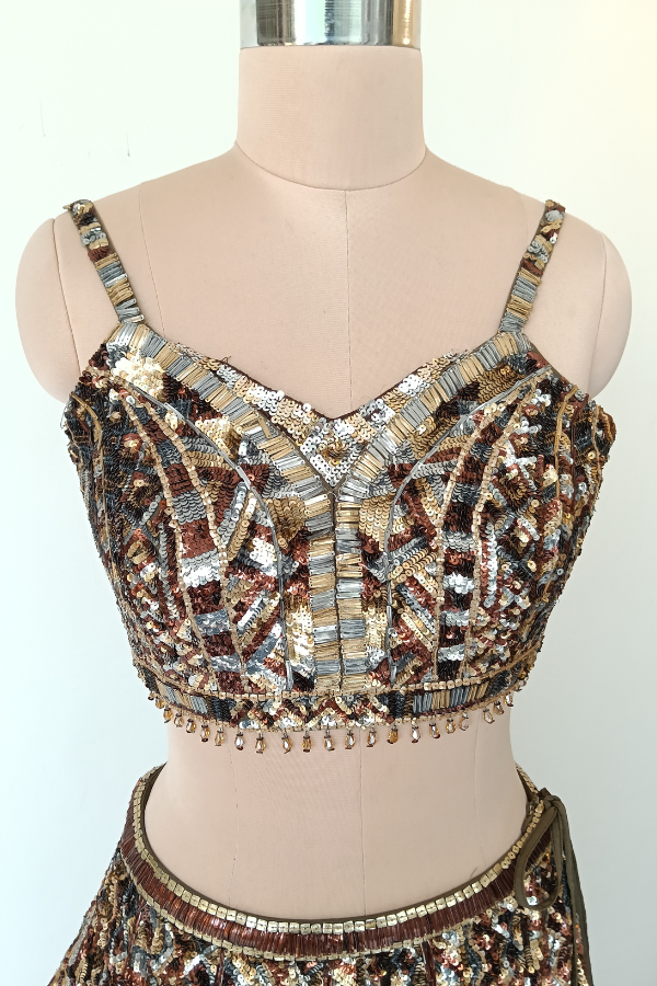 Bronze Glamour Lehenga