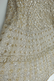 Manish malhotra Ivory Organza Lehenga