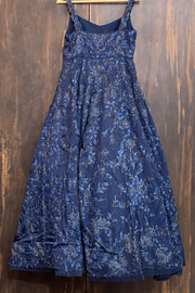 Varun Chakkilam Sapphire blue floral gown