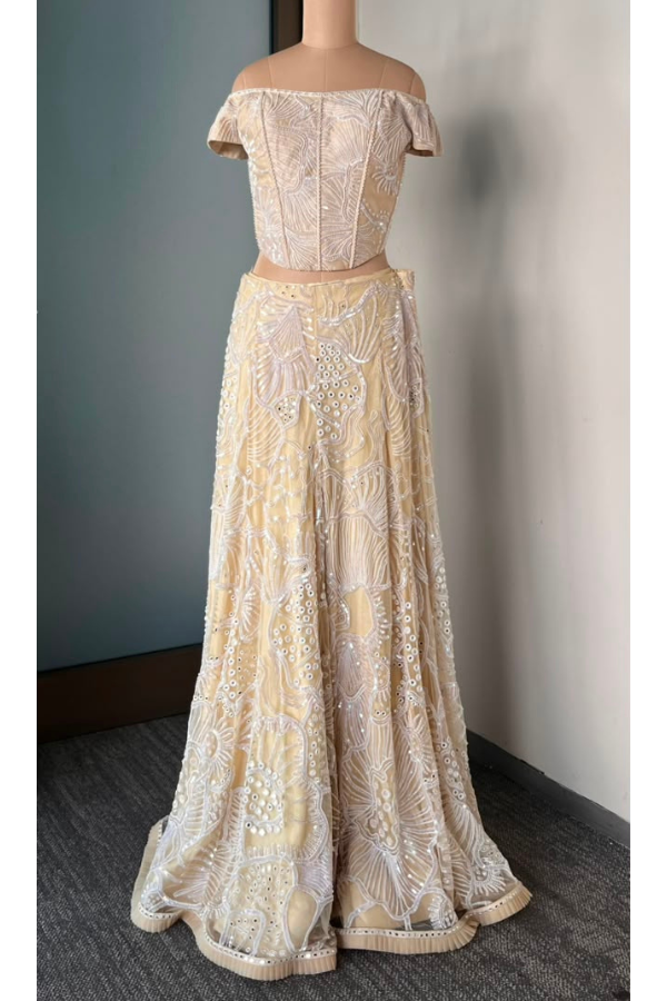 Sequin Corset Sharara set