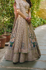 Anita Dongre Pink embroidered lehenga