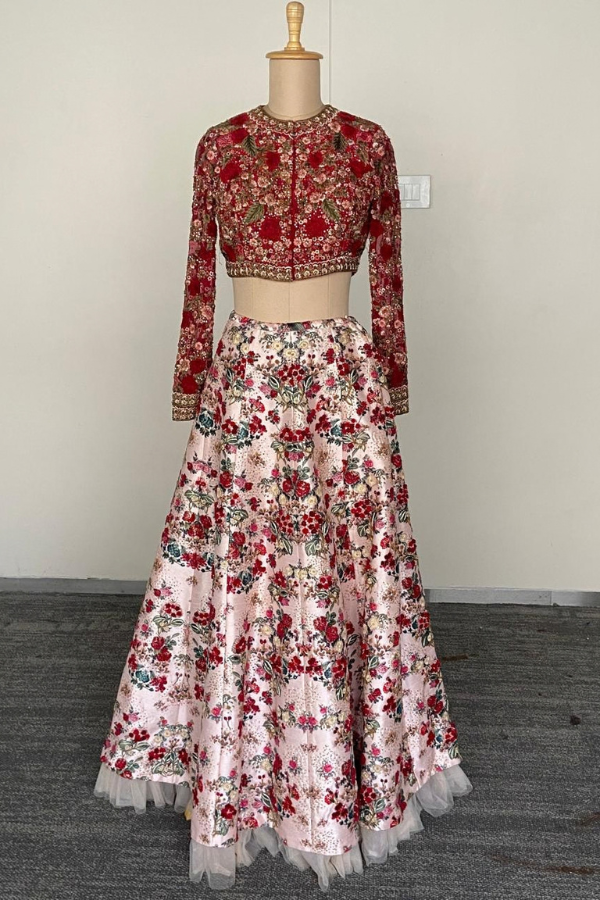 Gulaab lehenga set