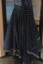 Anita dongre Blue silk lehenga