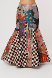 Aisha rao Checkered abstract print set