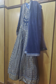 Shyam Narayan Prasad blue embroidered anarkali