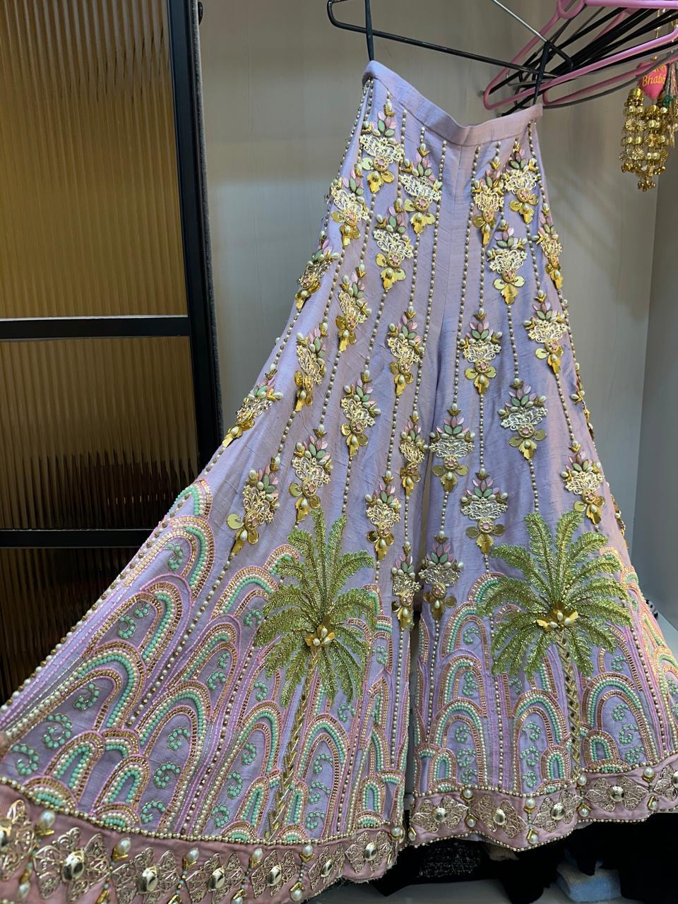 Papa Don’t Preach Lavender Embroidered Sharara Set