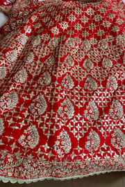 Anita Dongre Red embroidered lehenga set