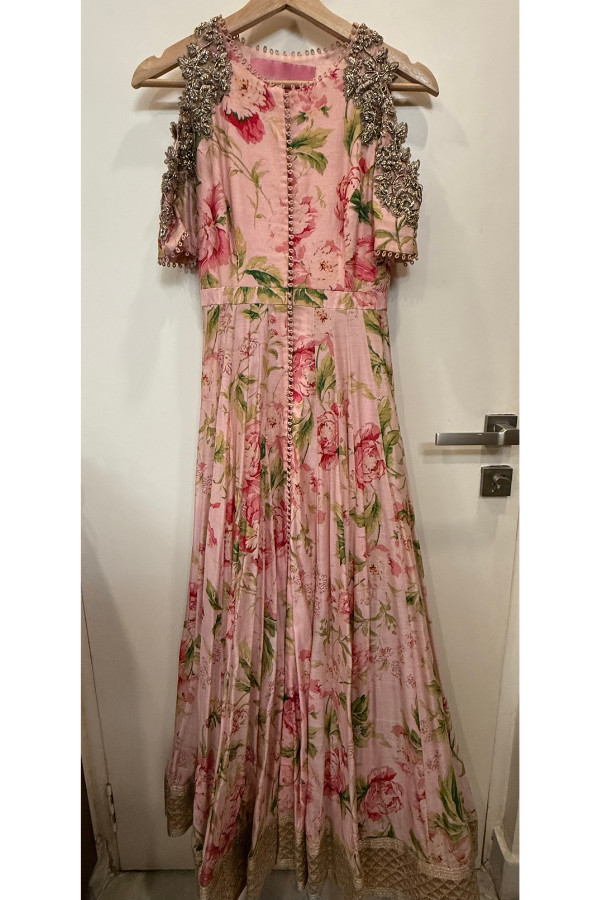 Anushree reddy floral anarkali set