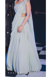 Gaurav Gupta light blue lehenga