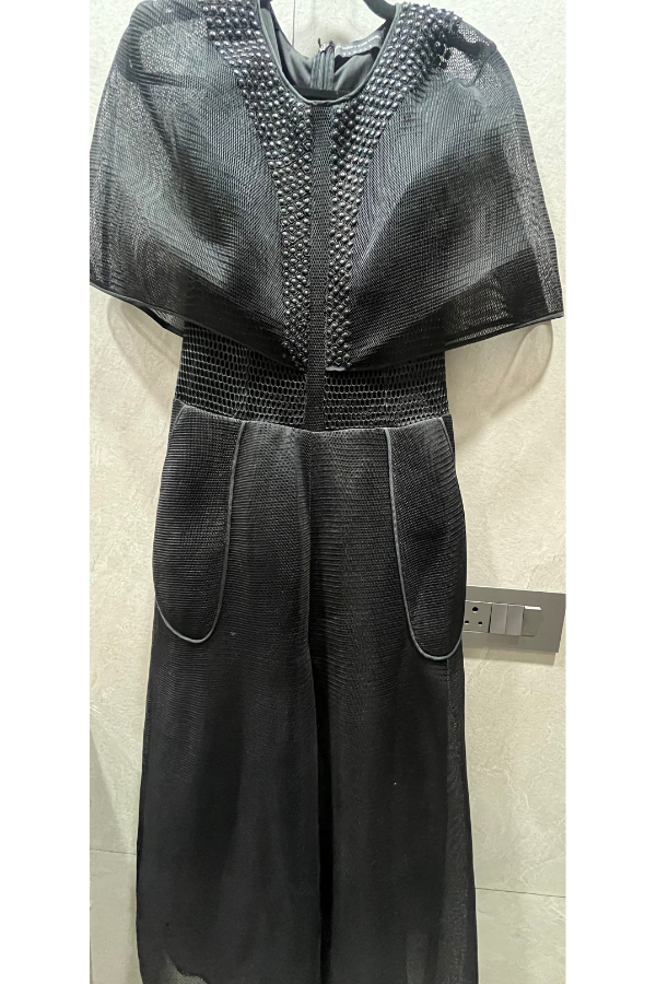 Rohit Gandhi Rahul khanna black jumpsuit