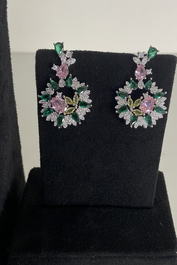 Emerald necklace set