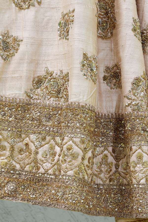 Sabyasachi beige embroidered lehenga set