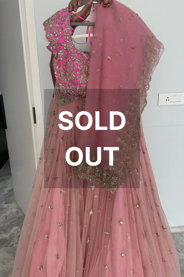 Anushree reddy pink lehenga set