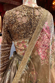 Sabyasachi Brown embroidered lehenga