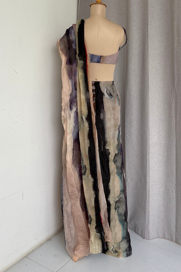 Floral Pre-draped Saree