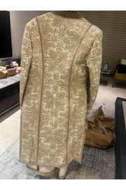 Tarun Tahiliani Beige embroidered sherwani